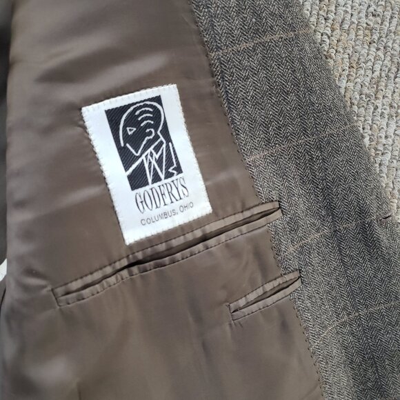 Canali 13320 Brown Windowpane Blazer Men's 60L IT (50L US) - Picture 5 of 13